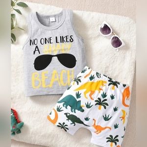 "No one likes a shady beach" toddler outfit